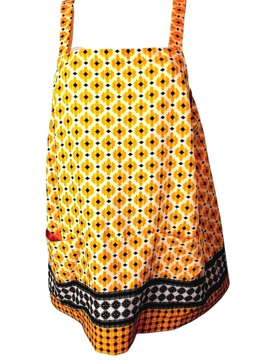 Topshop Tops - TopShop Summer Top 6 Yellow Pockets Cool Boho Casual Vintage Smock Style Coastal